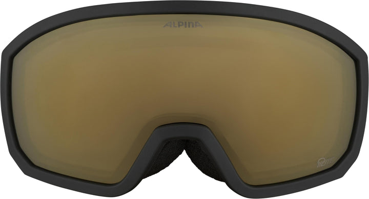 ALPINA Unisex Kinder Scarabeo Jr. Q-lite Skibrille (1er Pack) Kids black matt, Kids black matt