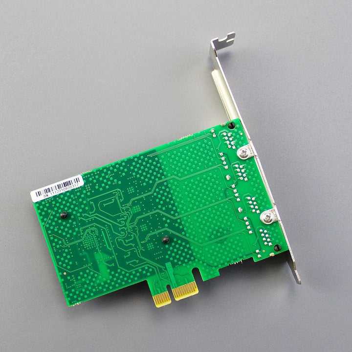 GLOTRENDS LE8204 4-Port Gigabit PCIe Ethernet Netzwerkkarte, 4 x RTL8111H Chip, 4 x RJ45 LAN Port, P