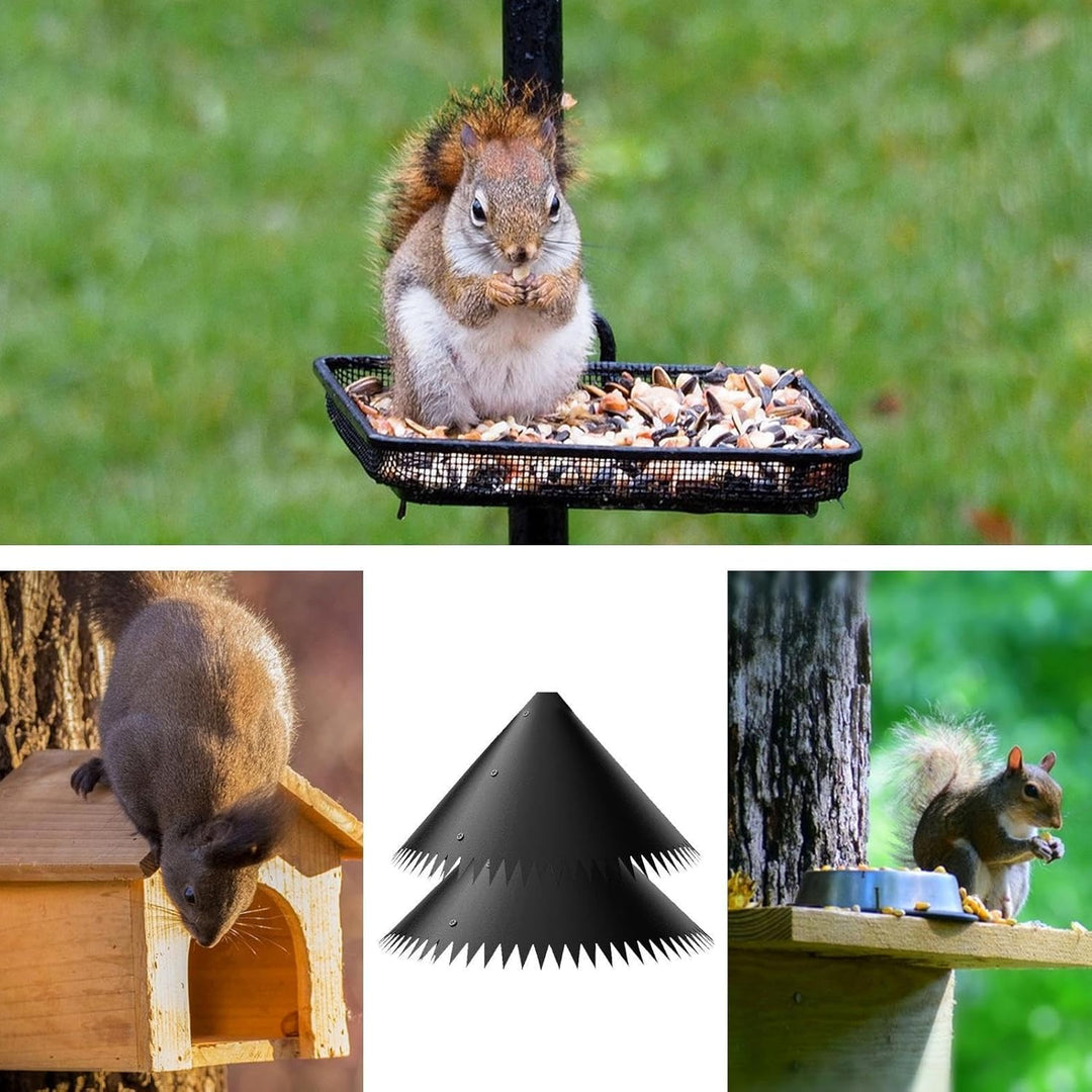 2 Stück Eichhörnchen-Schallwand, Eichhörnchen Leitblech, Vogelhaus Schutz Vor Ratten Für Vogelhäuser