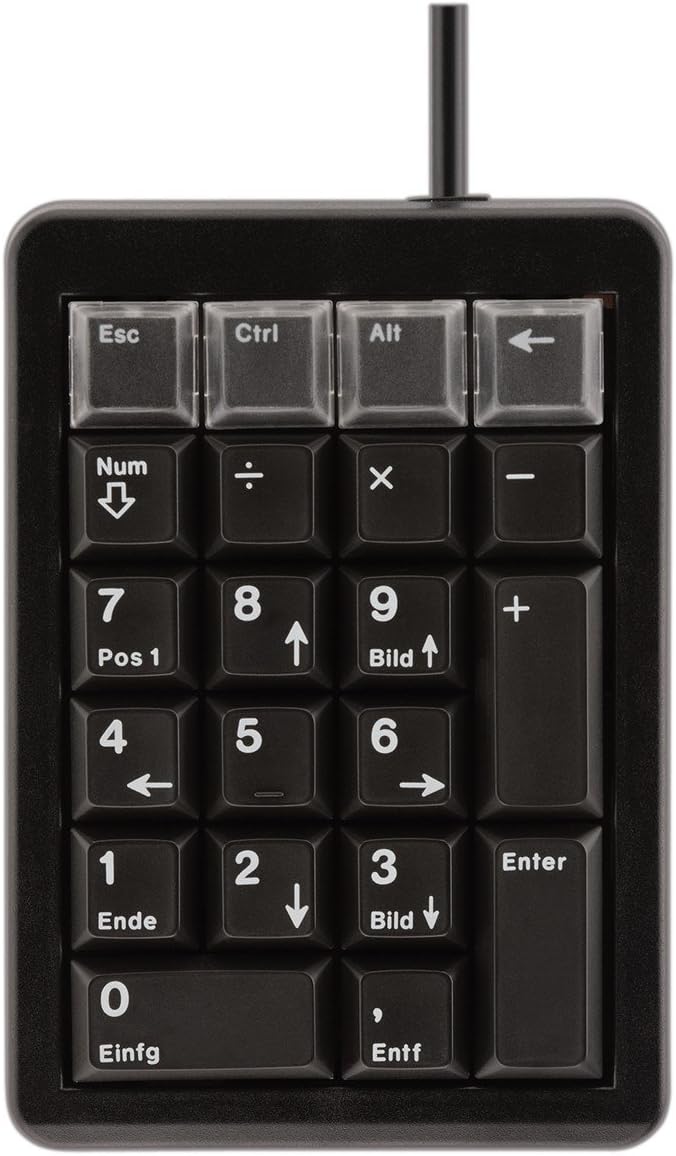 CHERRY Keypad G84-4700 USB Black - Tastaturen (USB, 0-50 °C, Schwarz, 90 x 132 x 34 mm, Windows TM X