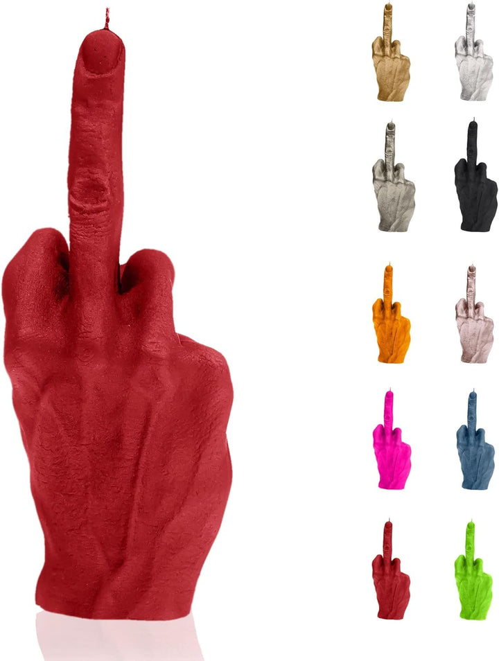 Candellana Mittelfinger Kerze - Mittelfinger Figur - Coole Deko - Gothic Deko - Grunge Deko Kerze -