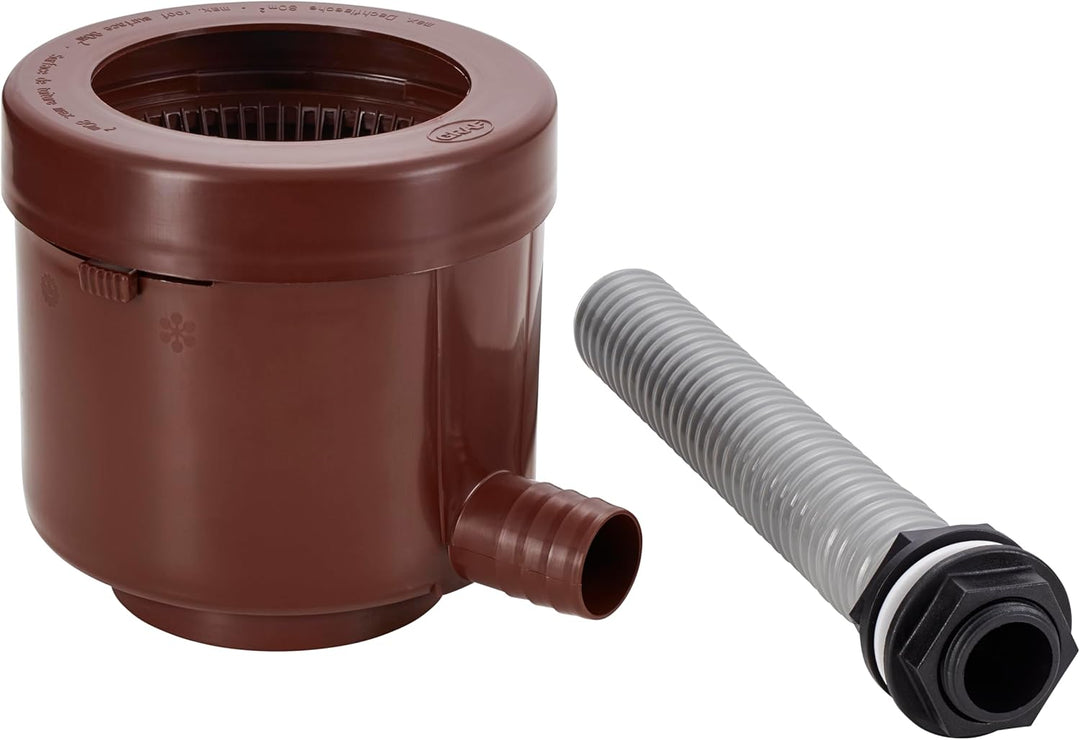 GARANTIA Füllautomat de Luxe DN 70|80|100 braun inkl. Filtereinsatz Dachfläche max. 80m² Braun, Dach