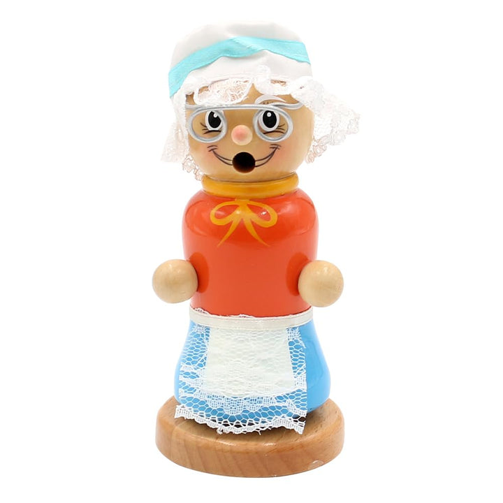 Dekohelden24 Holz Räuchermann, Räucherfigur, Rauchfigur, Räuchermännchen als Märchenfigur Grossmutte