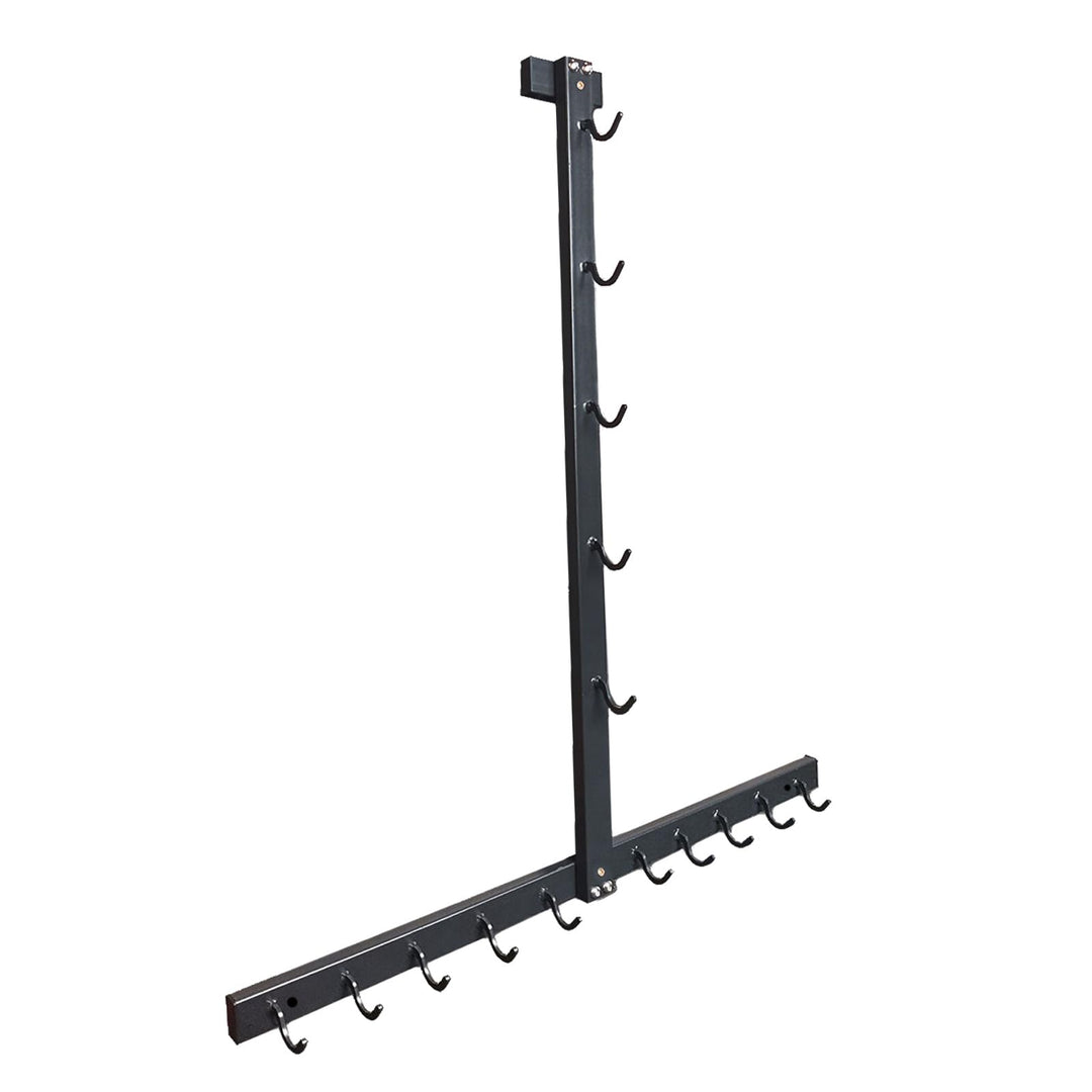 KORIKAHM Lat Pulldown Attachments Storage Rack, Wall Mounted Lat Pull Down Bar Organizer with Heavy