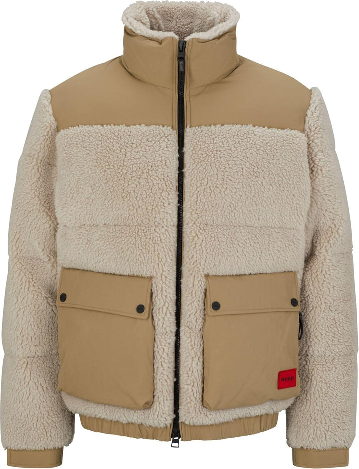 HUGO Herren Beddy2341 Regular-Fit Jacke aus verschiedenen Materialien XXL Natural108, XXL Natural108