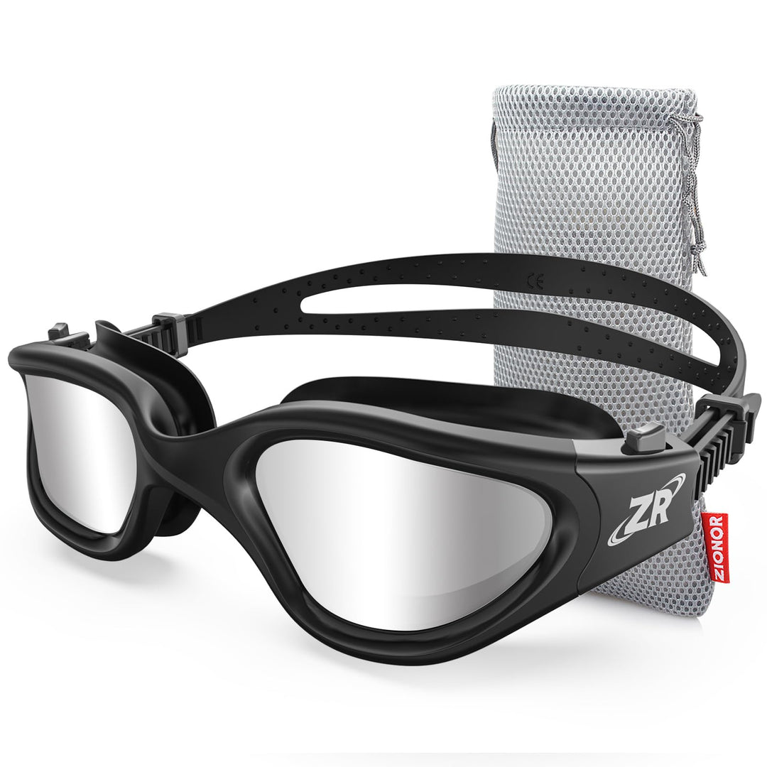 ZIONOR G1 - Polarisierte Schwimmbrille für Unisex und Erwachsene und Damen, beschlagfrei, 100% UV-Sc