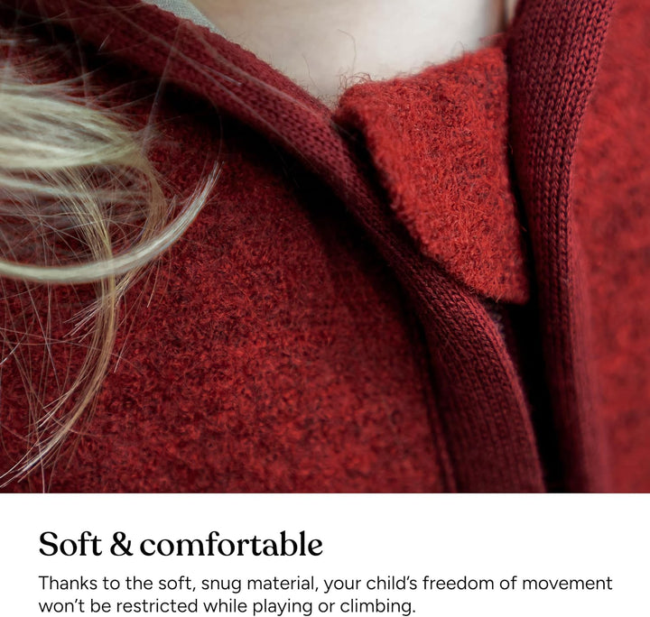 Ehrenkind® Walkjacke | Jacke für Kind aus Natur Schurwolle mit Reissverschluss | Walk Jacke für Baby