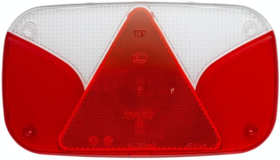HELLA - Heckleuchte - Glühlampe - 12V - Anbau/geschraubt - Lichtscheibenfarbe: weiss/rot - Stecker: