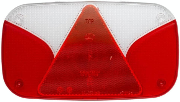 HELLA - Heckleuchte - Glühlampe - 12V - Anbau/geschraubt - Lichtscheibenfarbe: weiss/rot - Stecker: