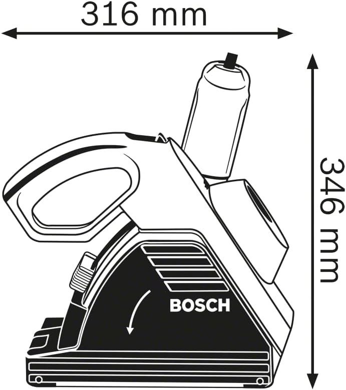 Bosch Professional Mauernutfräse GNF 35 CA (inkl. Aufnahmeflansch, Ausbrechwerkzeug, Rundmutter, 3x