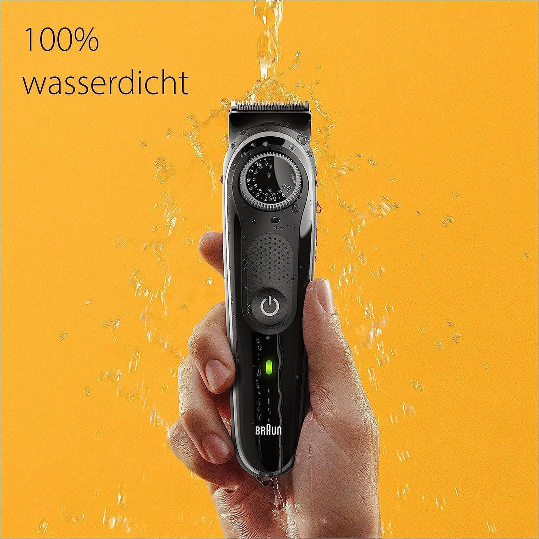 Braun Barttrimmer, Trimmer Herren, mit ultrascharfer Klinge, 40 Längeneinstellungen, wiederaufladbar