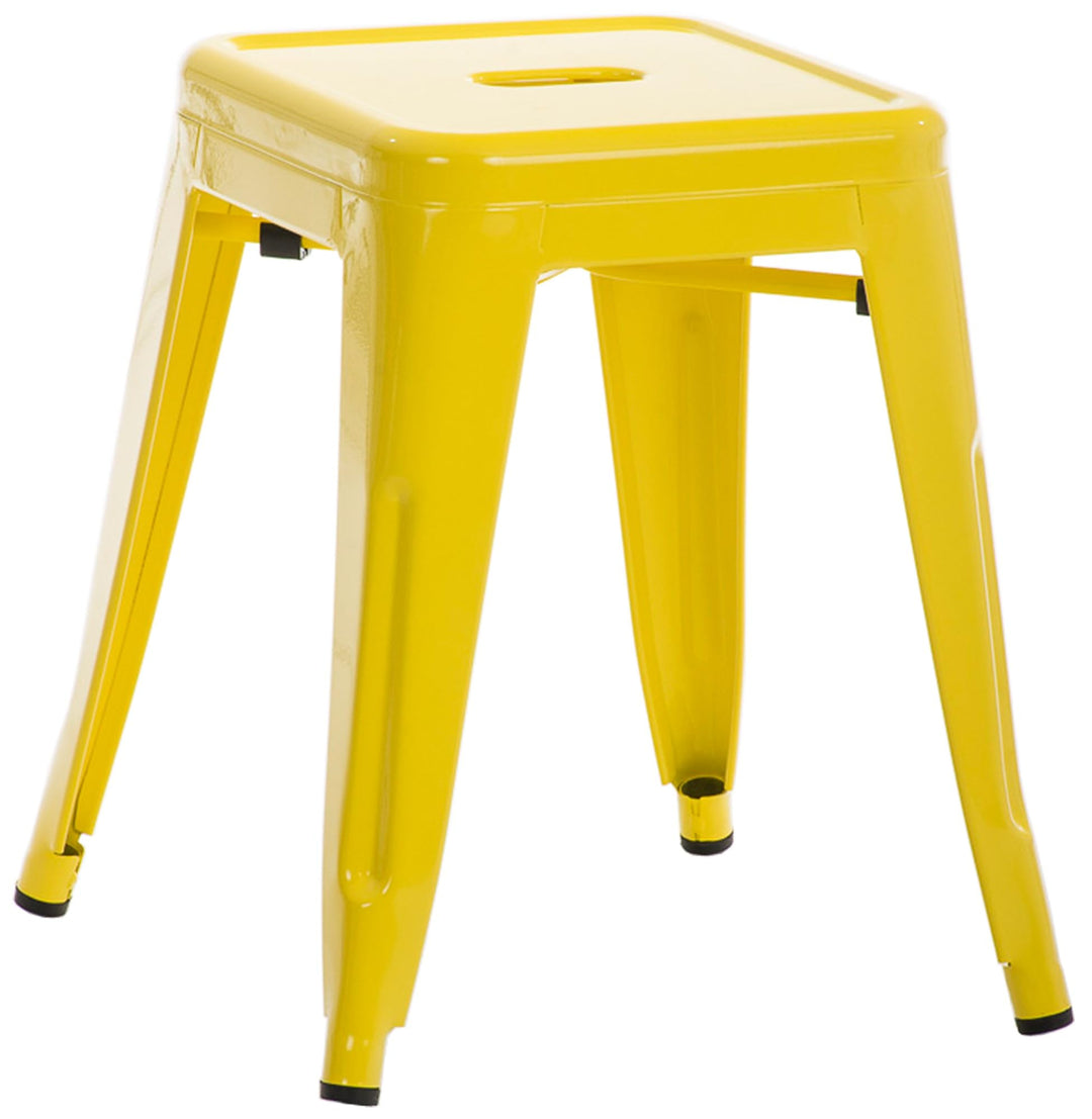 CLP Hocker Armin I Metallhocker stapelbar und pflegeleicht I Stapelhocker bis 200 kg belastbar I Sit