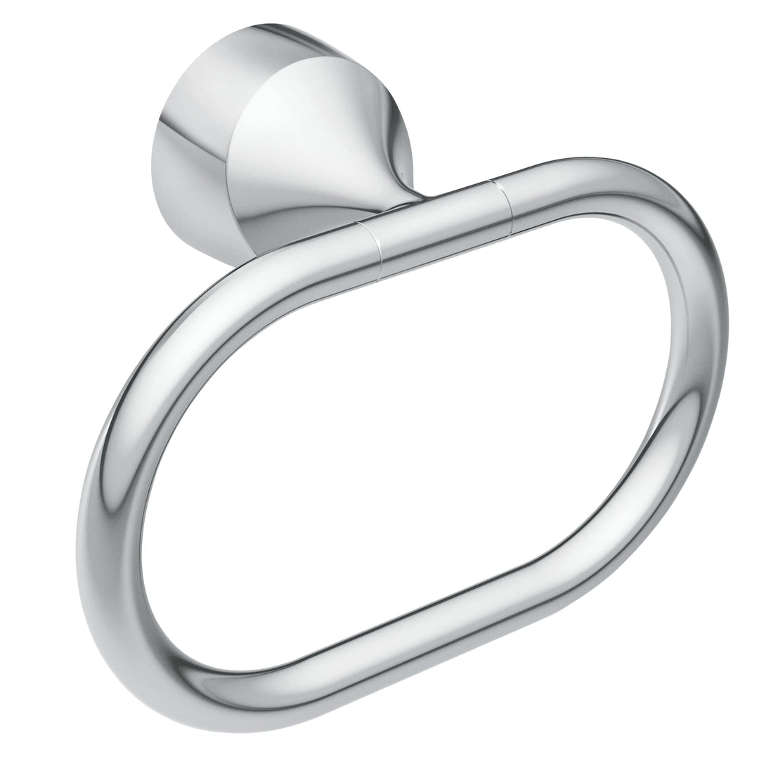 Moen MY3786CH Idora Handtuchring mit einem Pfosten, Chrom, Handtuchring