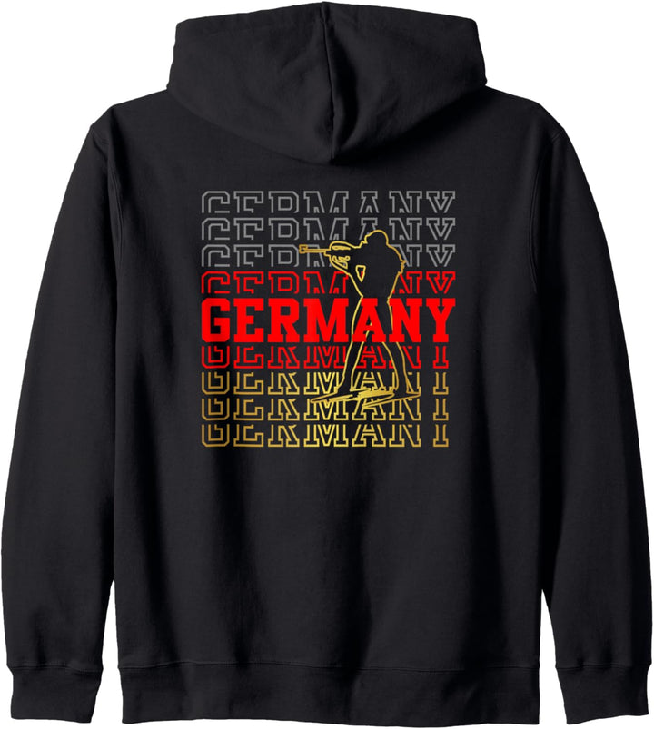Biathlon Deutschland Germany Wintersport Kapuzenjacke