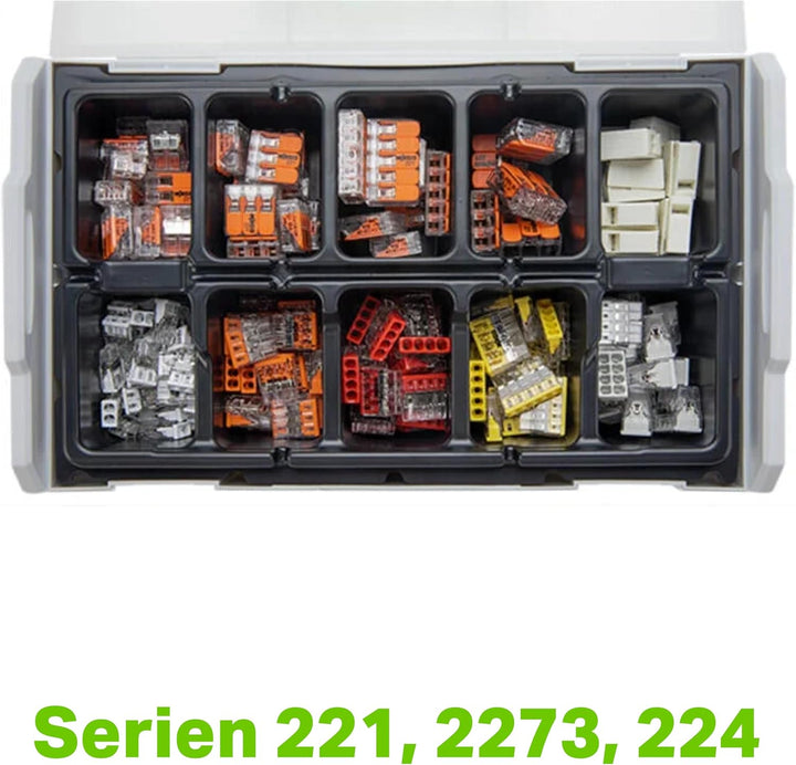 WAGO Verbindungsklemmen-Set 887-960 | 195-teilig, mit verschiedenen Verbindungs- und Leuchtenklemmen