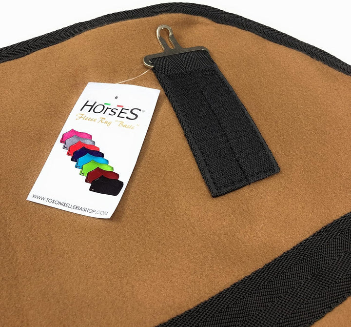 Horses, Fleece Pferdedecke, Basismodell, weich und bequem, ideal für Transport und Feierabend, Gröss