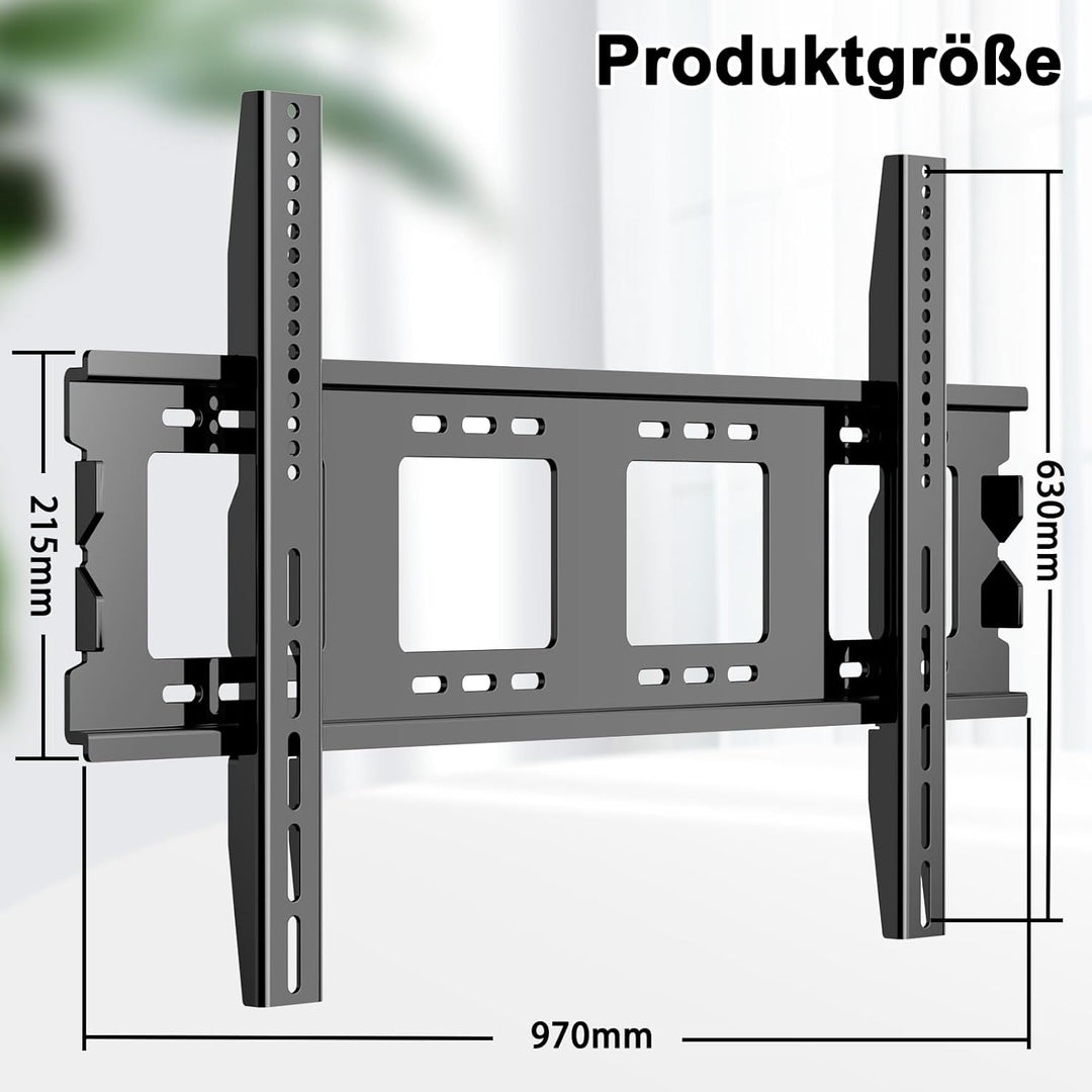 TV Wandhalterung Fest für 50-120 Zoll Schwer Curved Flachbildfernseher max VESA 900x600mm hält bis z