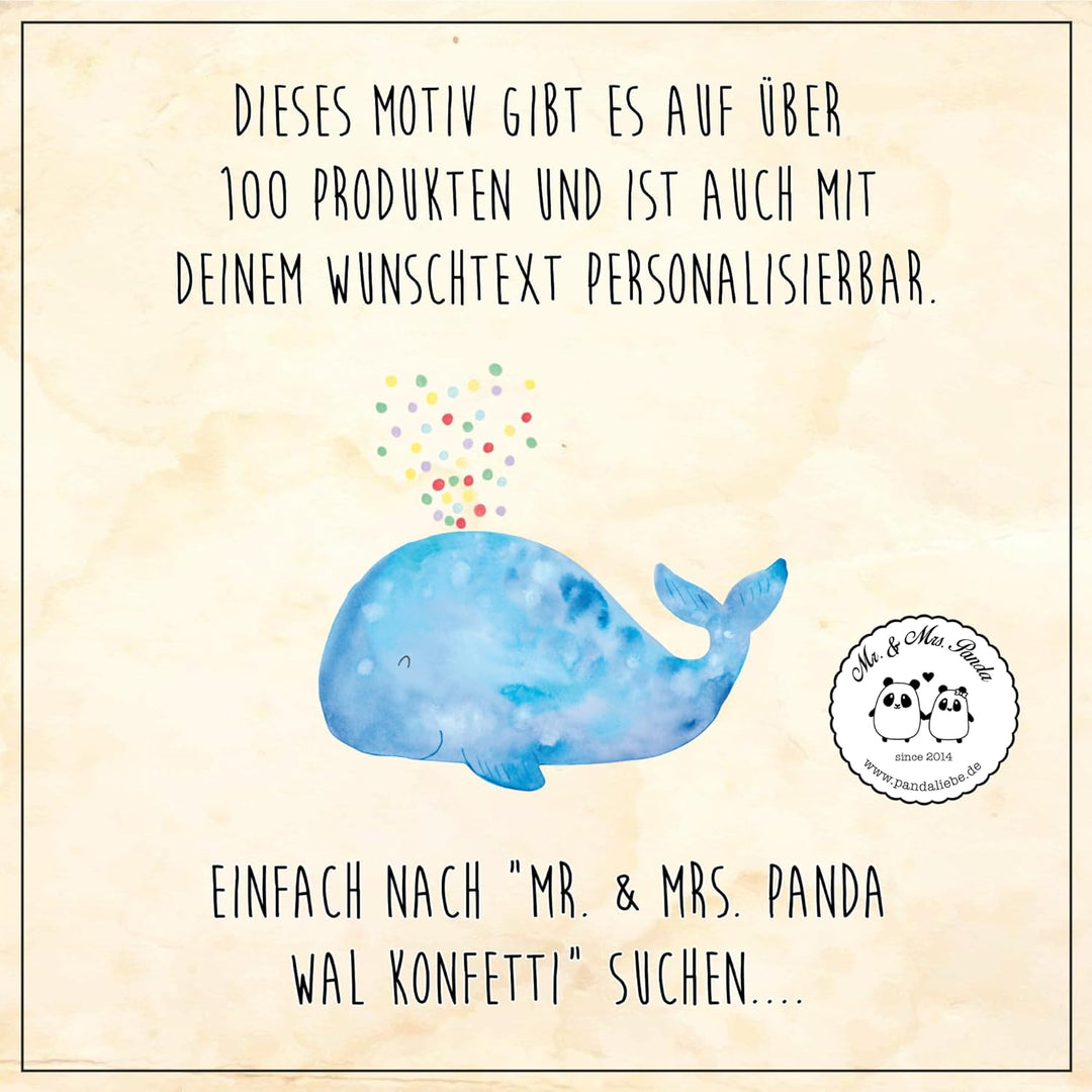 Mr. & Mrs. Panda Motiv WC Sitz Wal Konfetti - Geschenk, Meer, Toilette, Geburtstag, Motivation, Meer