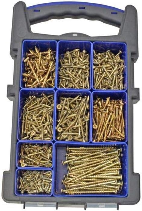 Forgefix FORFFP1000Y Forgefast Pozi kompatibel Elite Performance Holz Schraube Organiser – Silber, s