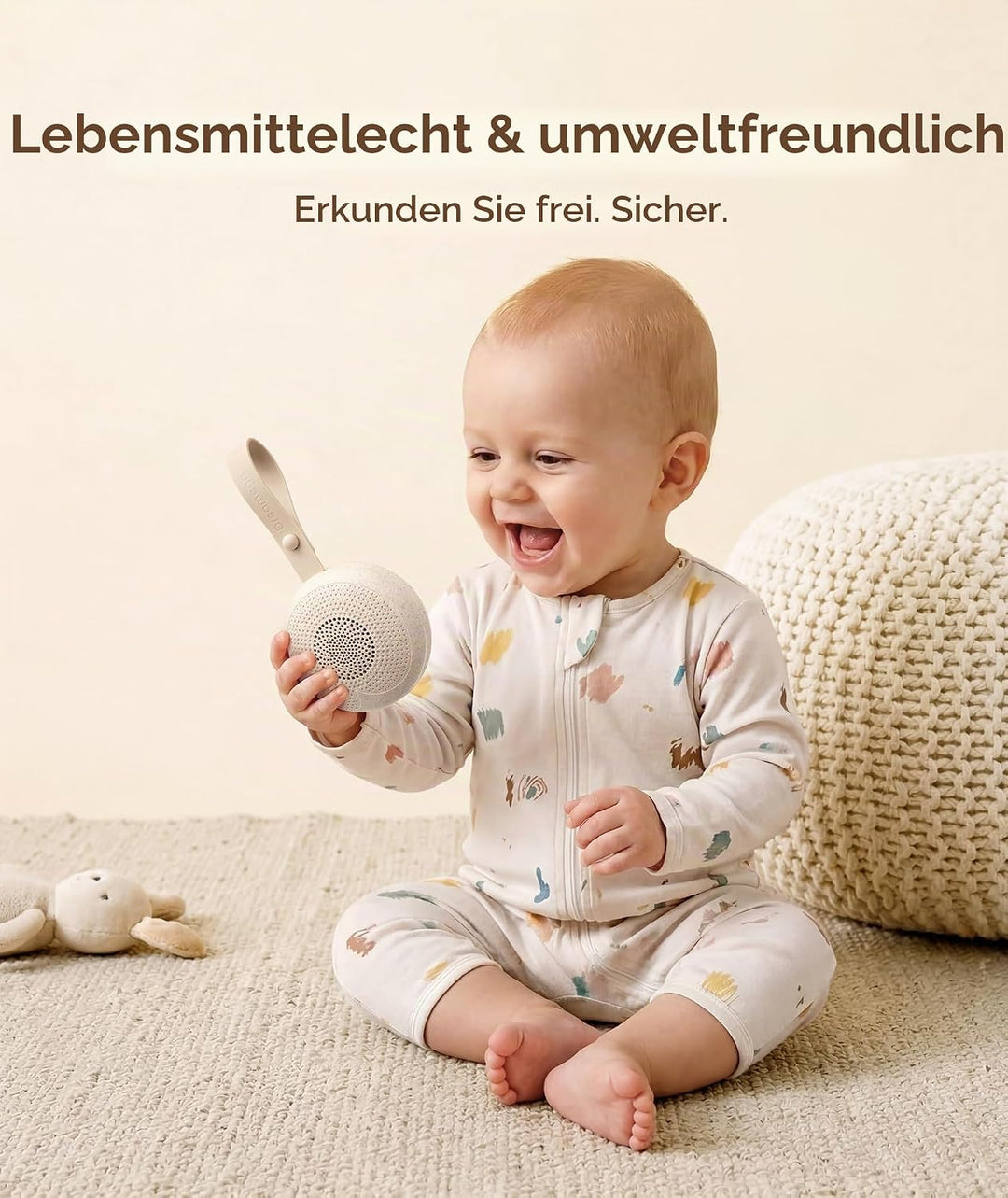 Dreamegg Tragbare White Noise Machine Babys aus Nachhaltigen Materialien, Gerät für Weisses Rauschen