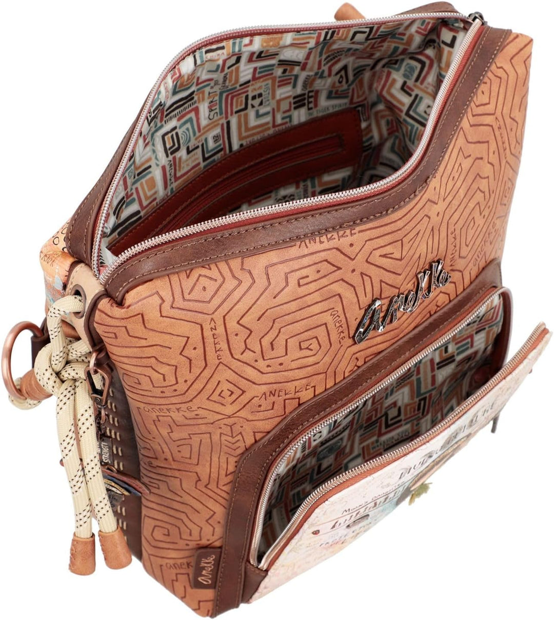Anekke Damen Umhängetasche 36603-248 Mehrfarbig 33 x 26 x 13 BANDOLERA, bunt