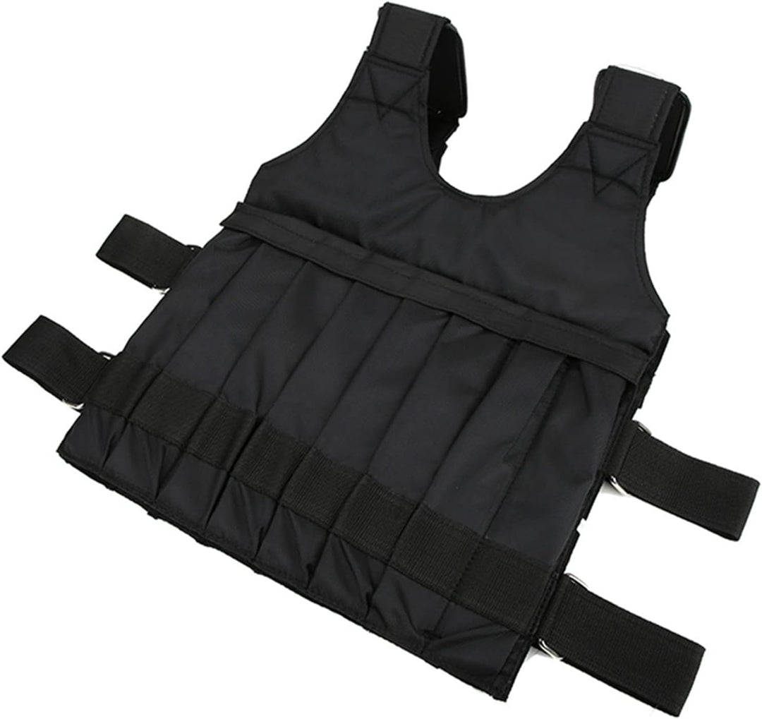 Training Sweste, Einstellbare Trainingsweste Fitnessweste Gewichtsweste Gewicht Warnwesten mit 12 Ta