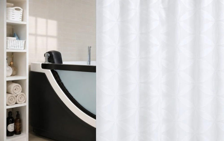 Spirella Anti-Schimmel Duschvorhang Rania Anti-Bakteriell, waschbar, wasserdicht Polyester 180x200cm