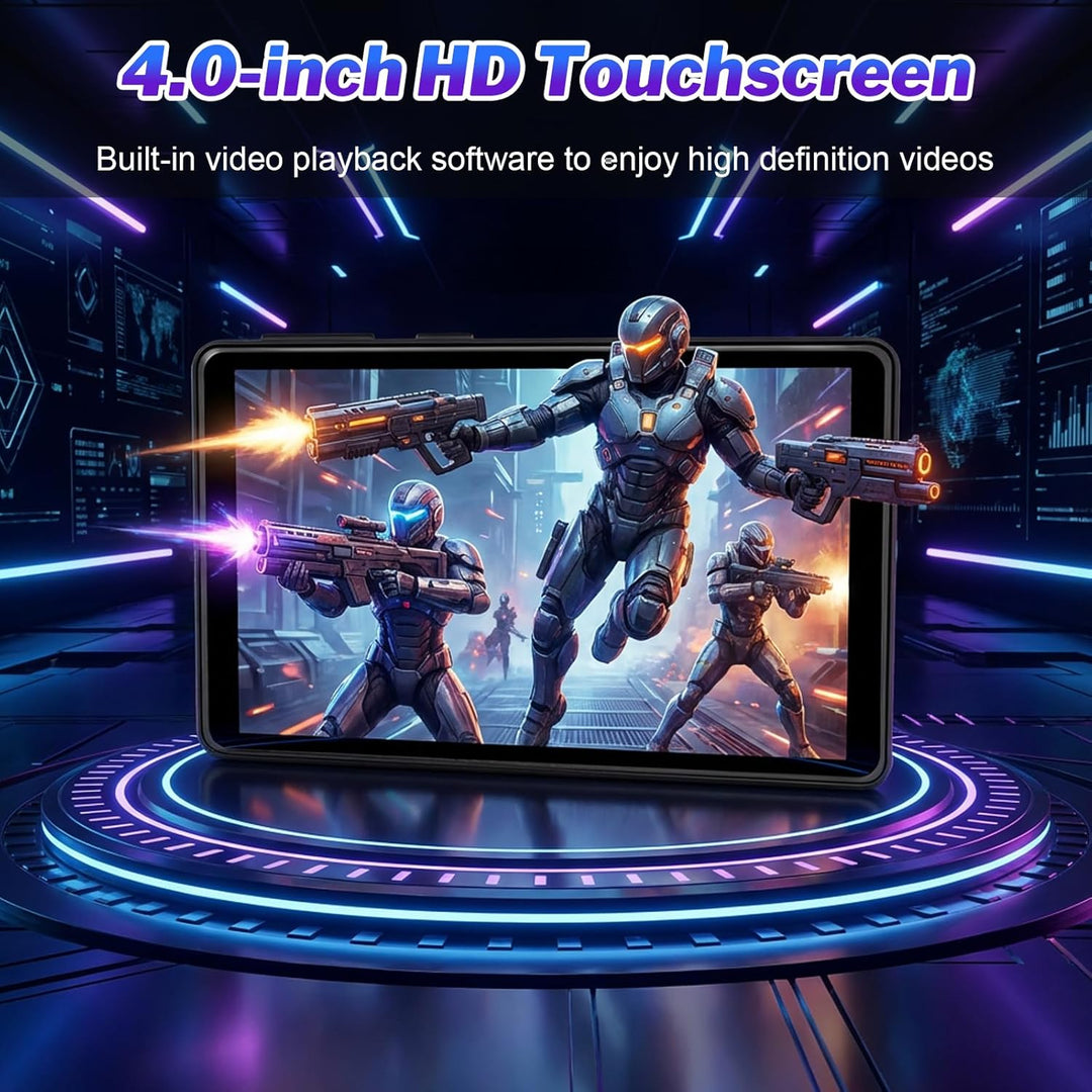 96GB MP3 Player mit Bluetooth 5.3 & WLAN, Android 13 Musikplayer für Kinder, 4 Zoll IPS Touchscreen,