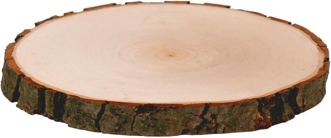 Rindenbrett Esche rund - Rindenscheibe Baumscheibe geschliffen Holzbrett, Brettgrösse:Ø ca. 24cm, &#