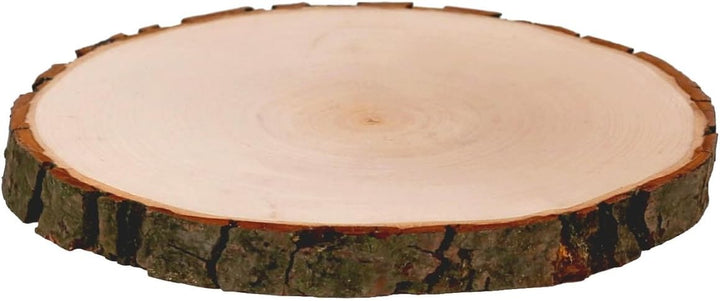 Rindenbrett Esche rund - Rindenscheibe Baumscheibe geschliffen Holzbrett, Brettgrösse:Ø ca. 24cm, &#
