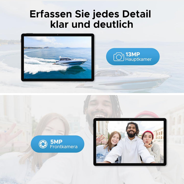 U11 Android 16 Tablet 11 Zoll Gemini AI 16GB RAM +128GB ROM (2TB TF), 8580mAh Gaming Tablet Unisoc T