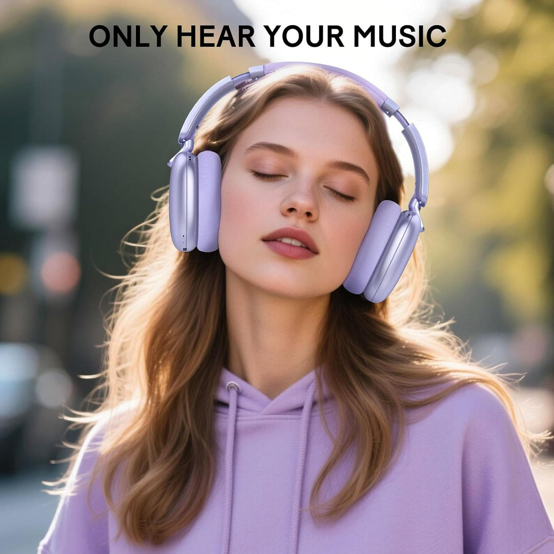 RORSOU C6 Aktive Noise-Cancelling-Kopfhörer, Drahtlose Over-Ear Bluetooth-Kopfhörer, 60 Stunden Spie