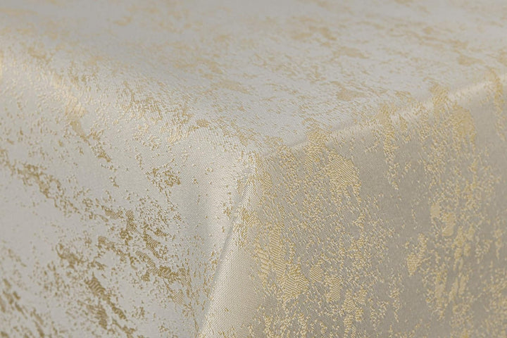 Tischdecke Damast Jacquard Brilliant Meliert 90x90 in Dunkelbraun mit gerade Saumkante 90 x 90 cm (Q