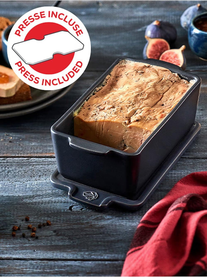 PEUGEOT - Terrine aus Keramik mit Presse - 20 cm x 11 cm x 7,5 cm - Inhalt: 0,65 L - 10 Jahre Garant