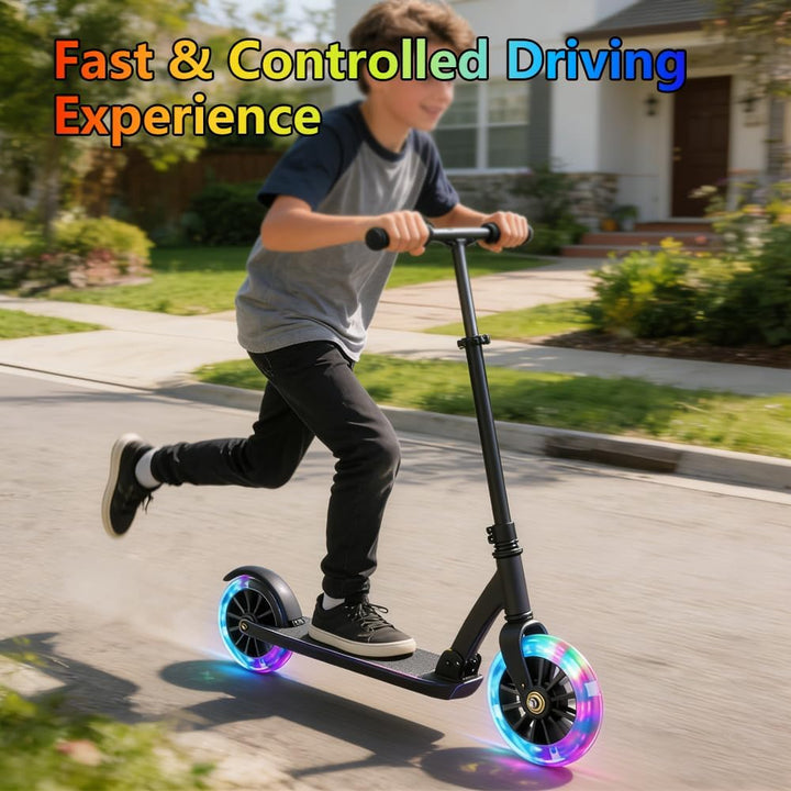 Leuchtende Stunt Scooter Räder 120 mm,2 Stück Stunt Scooter Reifen mit LED-Blinklicht,Leuchtende Stu