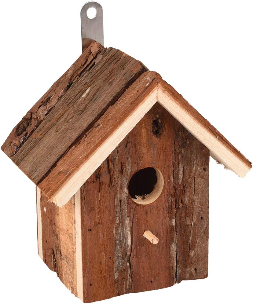 Vogelhaus – Nistkasten Flamingo – Gitano Holz – 16 cm – Für Blaumeise, Zeisig & Zaunkönig – Wetterfe