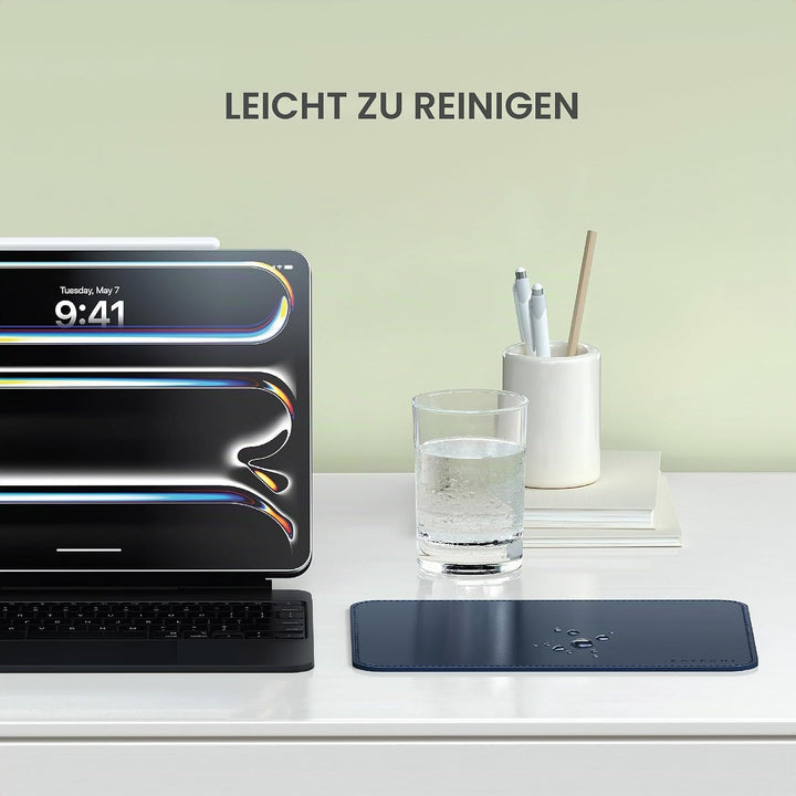 SATECHI Mauspad – Ergonomisch, Wendbar, Kratz- und Wasserfest, Leicht zu Reinigen – Schreibtischpad