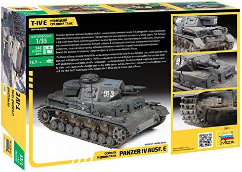 ZVEZDA 500783641 - 1:35 Panzer IV Ausf.E (Sd.Kfz.161) Germ., Modellbau, Bausatz, Standmodellbau, Hob
