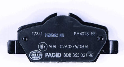 HELLA PAGID 8DB 355 021-481 Bremsbelagsatz - T2341 - Dicke/Stärke: 16.6mm - Bremssystem: TRW - für V