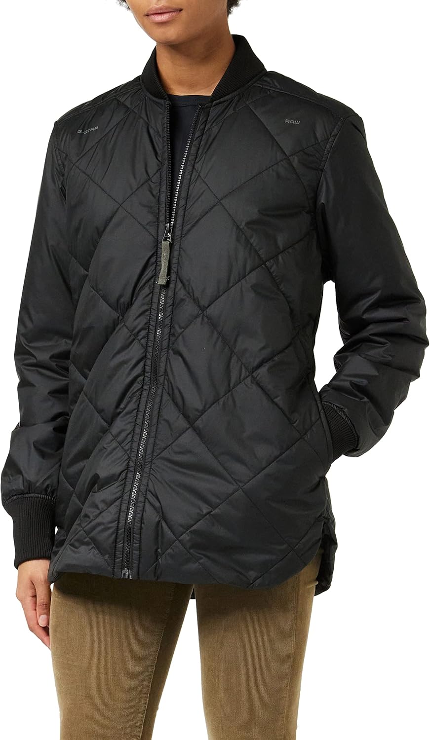 G-STAR RAW Damen Padded Bomber Collar Jacke Schwarz (Dk Black D22045-b958-6484) XXS, Schwarz (Dk Bla
