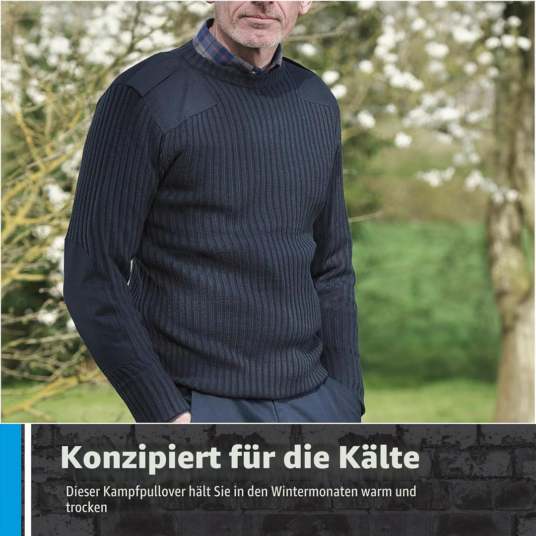 Fort Herren 120 Crewneck Combat Pullover, Olivgrün, XL UK XL Olivgrün, XL Olivgrün