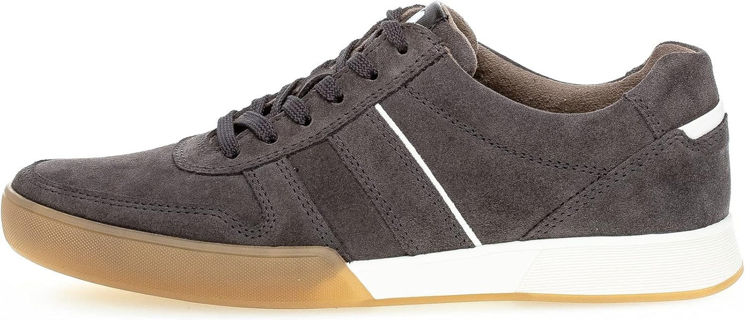 Pius Gabor Herren Sneaker Low,Halbschuhe,zertifiziertes Leder,Wechselfussbett 45 EU Grau Dk Grey, 45