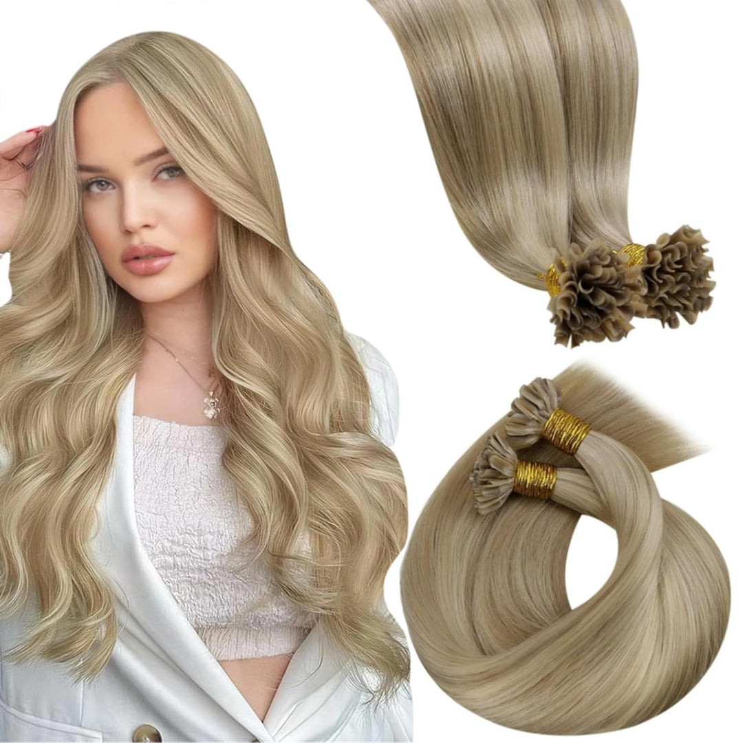 LaaVoo Extensions Echthaar Bondings Blond Extensions Echthaar Keratin Bondings 1g Keratin Bondings H