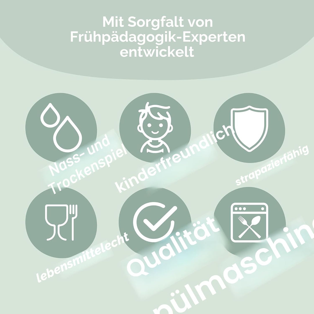 Inspire My Play 3 x Naturtrichter für Kinder - Trichterset für Kinder - Sensorisches Spielzeug und Z