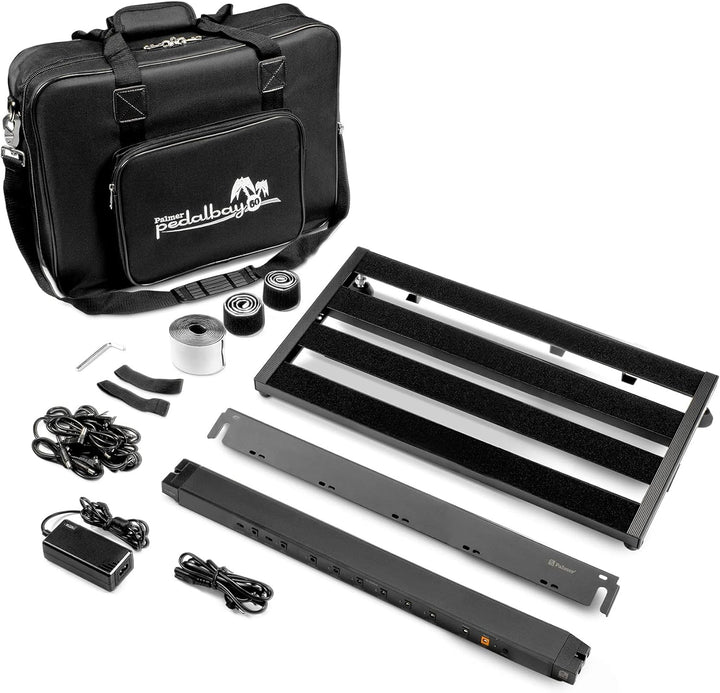 Palmer Pedalbay 60 PB Set - Pedalboard 60 cm inkl Palmer WT PB 60 Netzteil mit 8 Ausgängen, 60 cm