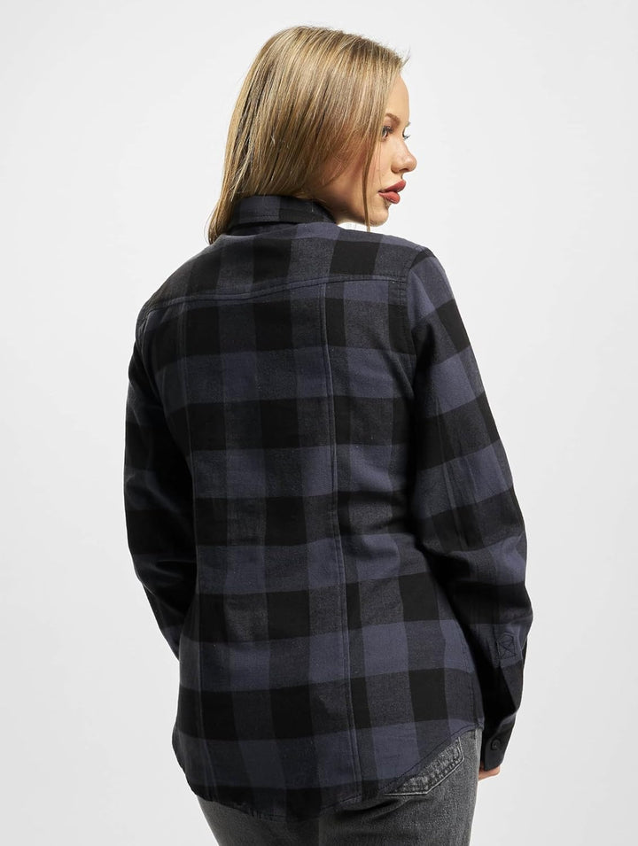 Brandit Herren Amy Flanell Shirt Girls S Schwarz/Grau, S Schwarz/Grau