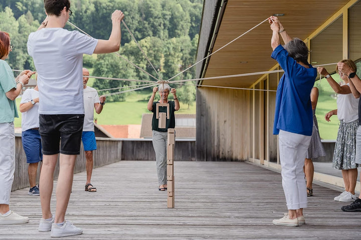 waelderspielzeug Fröbelturm - Teamspiel für Erwachsene und Kinder ab 8 Jahren - das Original aus hei