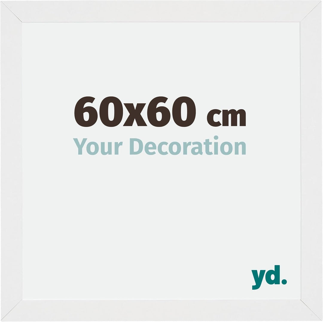 yd. Your Decoration - Bilderrahmen 60x60 cm - Bilderrahmen aus MDF mit Acrylglas - Antireflex - Ausg
