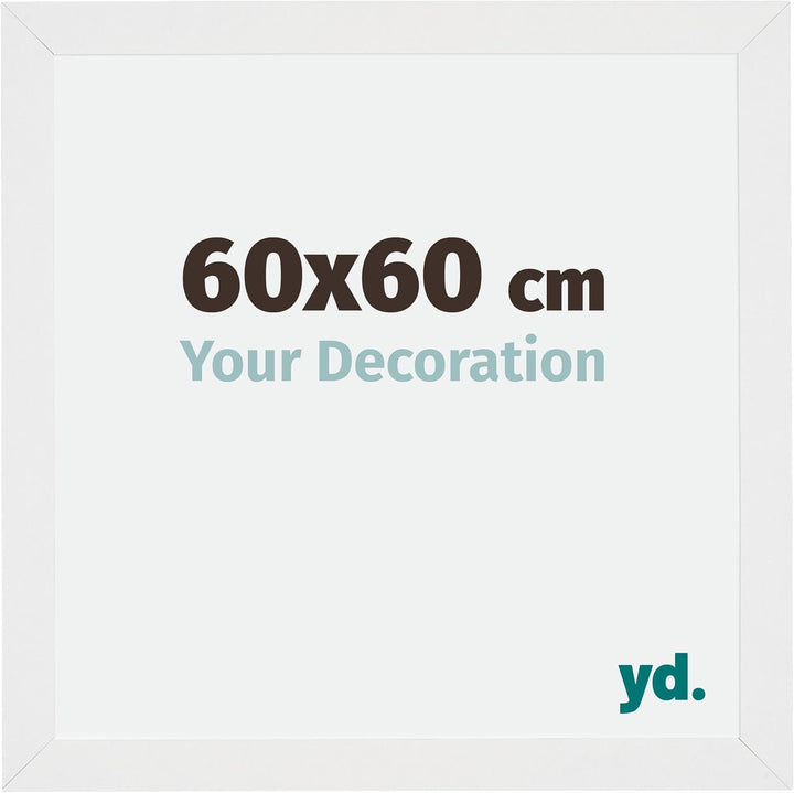 yd. Your Decoration - Bilderrahmen 60x60 cm - Bilderrahmen aus MDF mit Acrylglas - Antireflex - Ausg