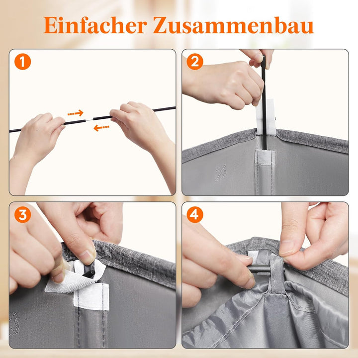 Lifewit 100L Pfandflaschen Sammelbehälter mit Deckel, Gross Pfandflaschen Aufbewahrung, Behälter Lee